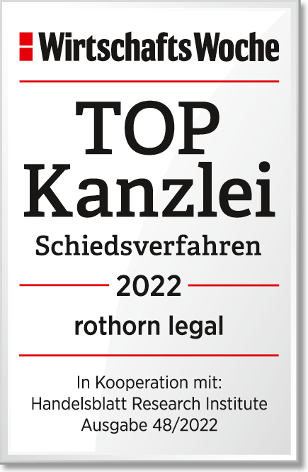 WiWo_TOPKanzlei_Schiedsverfahren_2022_rothorn_legal